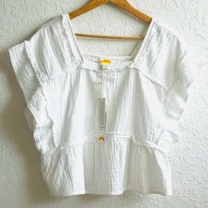 C&C California Gauze Crop Top